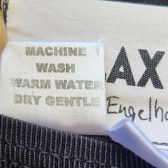 FLAX by Jeanne Englehart Women's Top Large Black Stretch Long Sleeve Minimalist - Picture 6 of 11